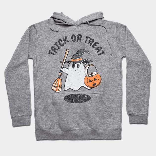 Trick or Treat Ghost Witch Halloween Hoodie by ThyShirtProject - Affiliate